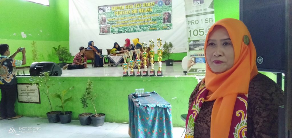 Sulis Sugandhi saat talk show bersama KWT Melati Putih 2 di Keluahan Bandungrejosari 